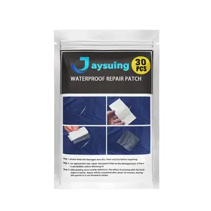 Jaysuing Air Mattress Repair Tape (30 PCS PET Stickers) Waterproof Coating for Tents, Umbrellas, Inflatable Pools, Balloons, Self-Adhesive Repair Tape