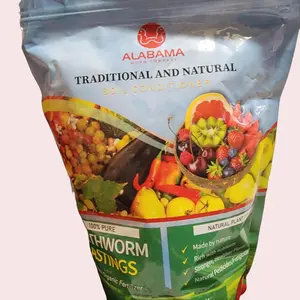 Alabama Worm Company All Natural Organic Worm Castings Soil Builder, 5 Pound Bag