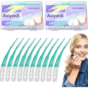 168PCS Disposable Dental Picks Interdental Brushes for Teeth Cleaning, Dental Floss Picks Braces Flossers for Oral Teeth Health