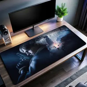 Resident Evil 4 Desk Mat | Leon Kennedy Mouse Pad | Premium Print Surface | Personalized Desk Mat | Gaming Desk Mat