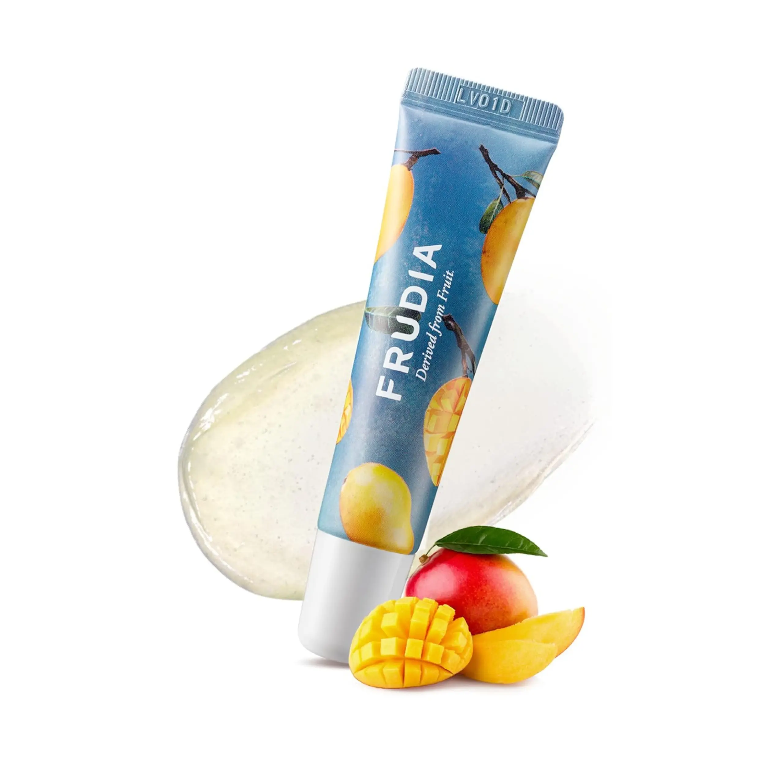 WELCOS FRUDIA Mango Honey Lip Mask - Tinted Moisturizing Balm for Women | Plumping Overnight Mask for Dry Lips (0.33oz)