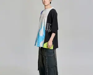 Edgy Ruched Drawstring Utility Jeans