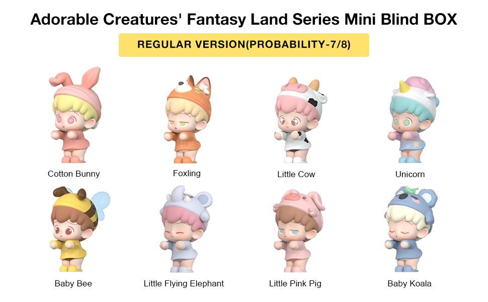 Adorable Animal Figures Valentine's Gift Creatures' Fantasy Land Series Blind Box Mystery Box Random Animal Design Mini Figures Collectible Figures Christmas Stuffers Idea Party Favors Birthday Gift Desktop ornaments Blindbags Surprise Set (Single Box) Adorable Animal Figures Valentine's Gift Creatures' Fantasy Land Series Blind Box Mystery Box Random Animal Design Mini Figures Collectible Figures Christmas Stuffers Idea Party Favors Birthday Gift Desktop ornaments Blindbags Surprise Set (Single Box)