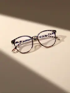 Women's Blue Light Blocking Glasses, Oval Frame Design, Anti-Blue Ray Protection, Casual Style Eyewear for Daily Use & Photography Props