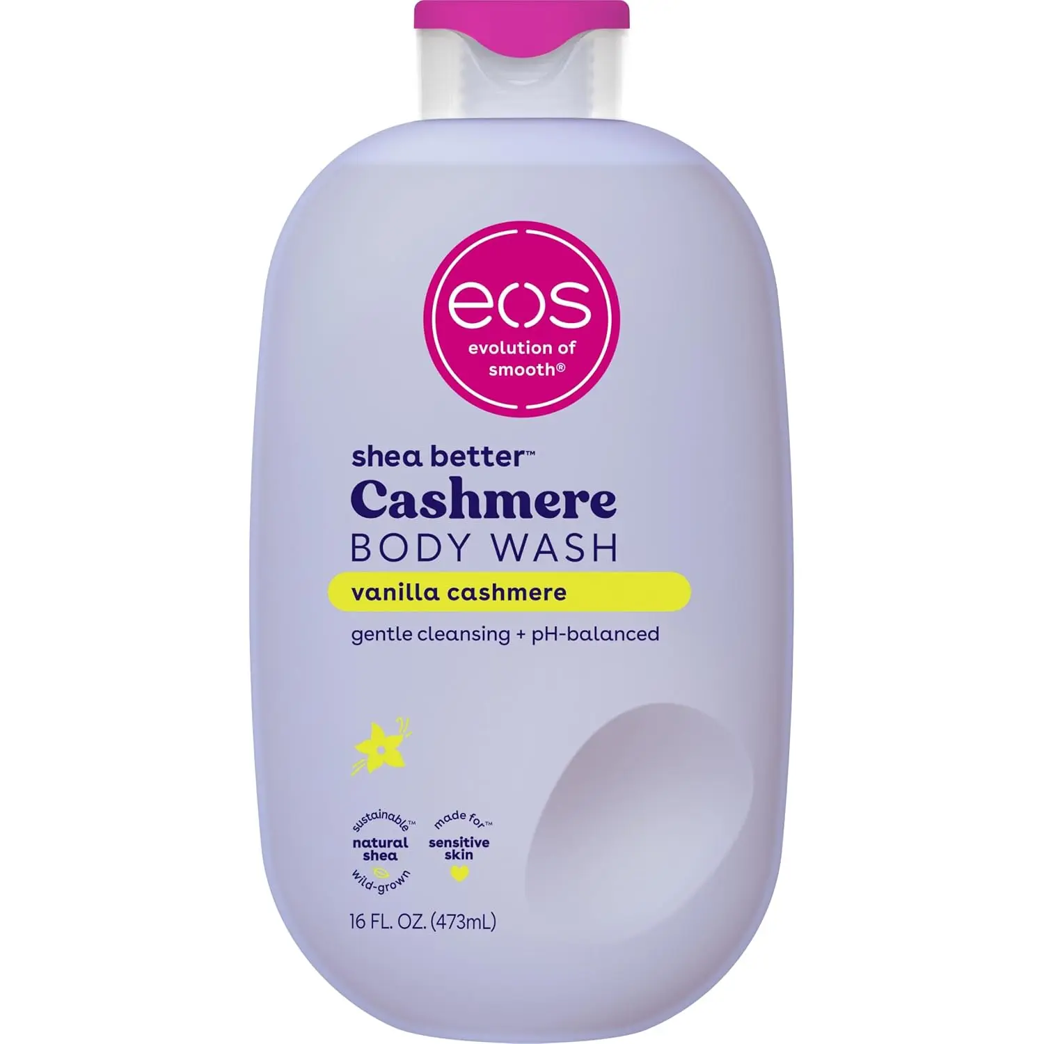 eos Shea Better Body Lotion- Vanilla Cashmere, 24-Hour Moisture, 16 fl oz