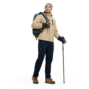 Men's Snow trousers waterproof winter hiking trousers Snowboard t-our-foot trousers Soft shell ski trousers