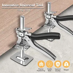 1pc Heavy-Duty Adjustable Arm Tool – 550kg/121lb Capacity, Precision Positioning, Stable Base for Tile Installation, Doors, and Cabinets – Metal Construction, No Power Required, Door Installation Tool, Durable Build, Tile Installation Tool