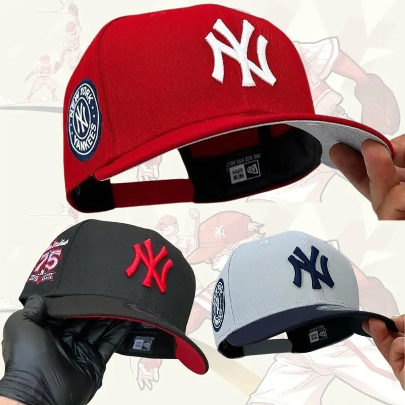 New Era 59Fifty Hat Basic New York Yankees Multicolor Adjustable Baseball Cap – Baseball Hat Unisex Streetwear Sombreros, Red Black White Cap Collection for Streetwear, Game Day & Daily Wear, Urban Fashion USA 2026, Retro Vintage Sport Look, TikTok Trend