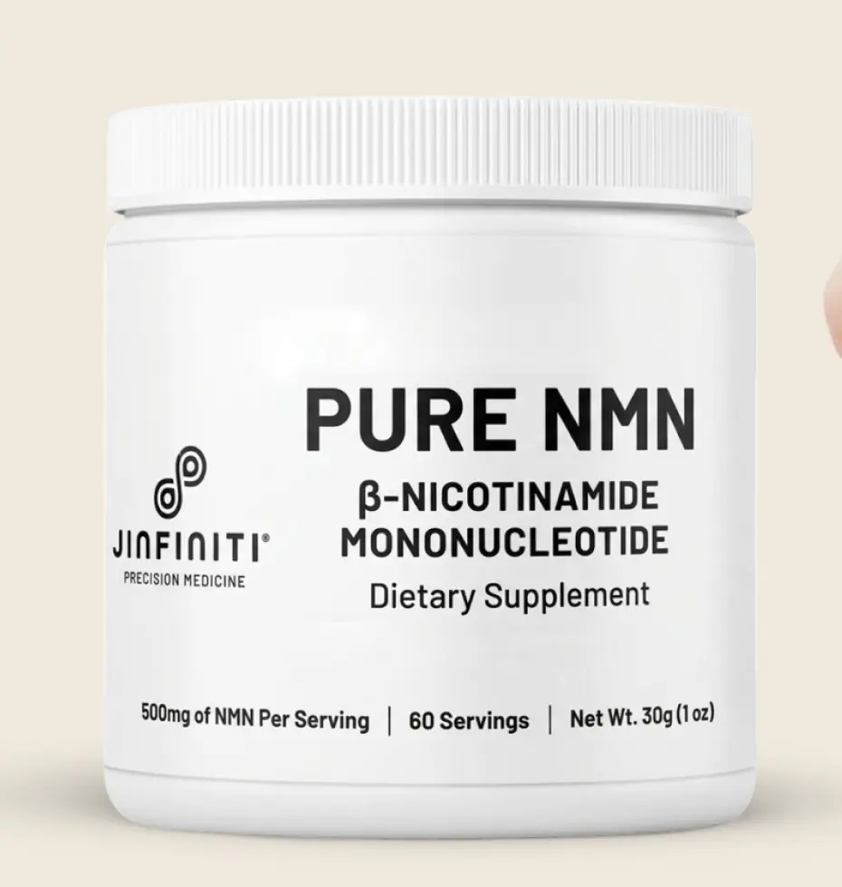 JINFINITI Pure NMN Powder Supplement 99.5%+ High Purity | NAD+ Booster for Energy, Metabolic Health & Anti-Aging | Supports Cellular Repair, Vitality & Longevity | Pharmaceutical Grade NMN, Third-Party Tested, cGMP Certified Healthcare Vitamin