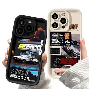 Anime Initial D Sport Car Phone Cases For iPhone 17 16 15 14 13 12 11 Promax Pro Air Plus Protective Cover Protection
