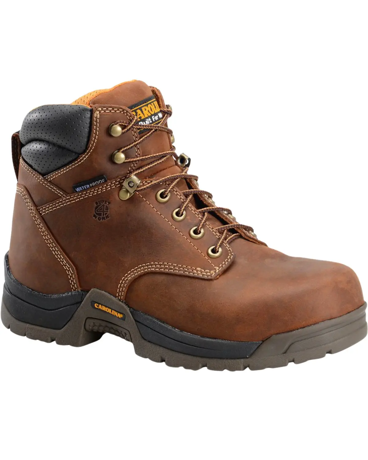 Carolina Men's Men'S 6" Waterproof Work Boot Broad Toe - Ca5020