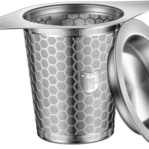 Tea Infuser Loose Leaf Tea 316 Stainless Steel Tea Infuser Handles Mesh Tea Strainers Filter Fine Tea Leaves