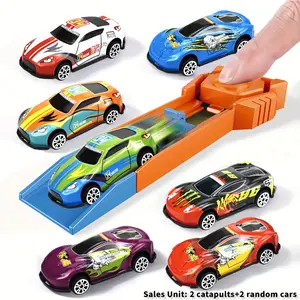 Car Launcher Toy, 1 Set Car Launcher Toy with Random Style Car, Funny Car Toy, Birthday Gift for Boys & Girls
