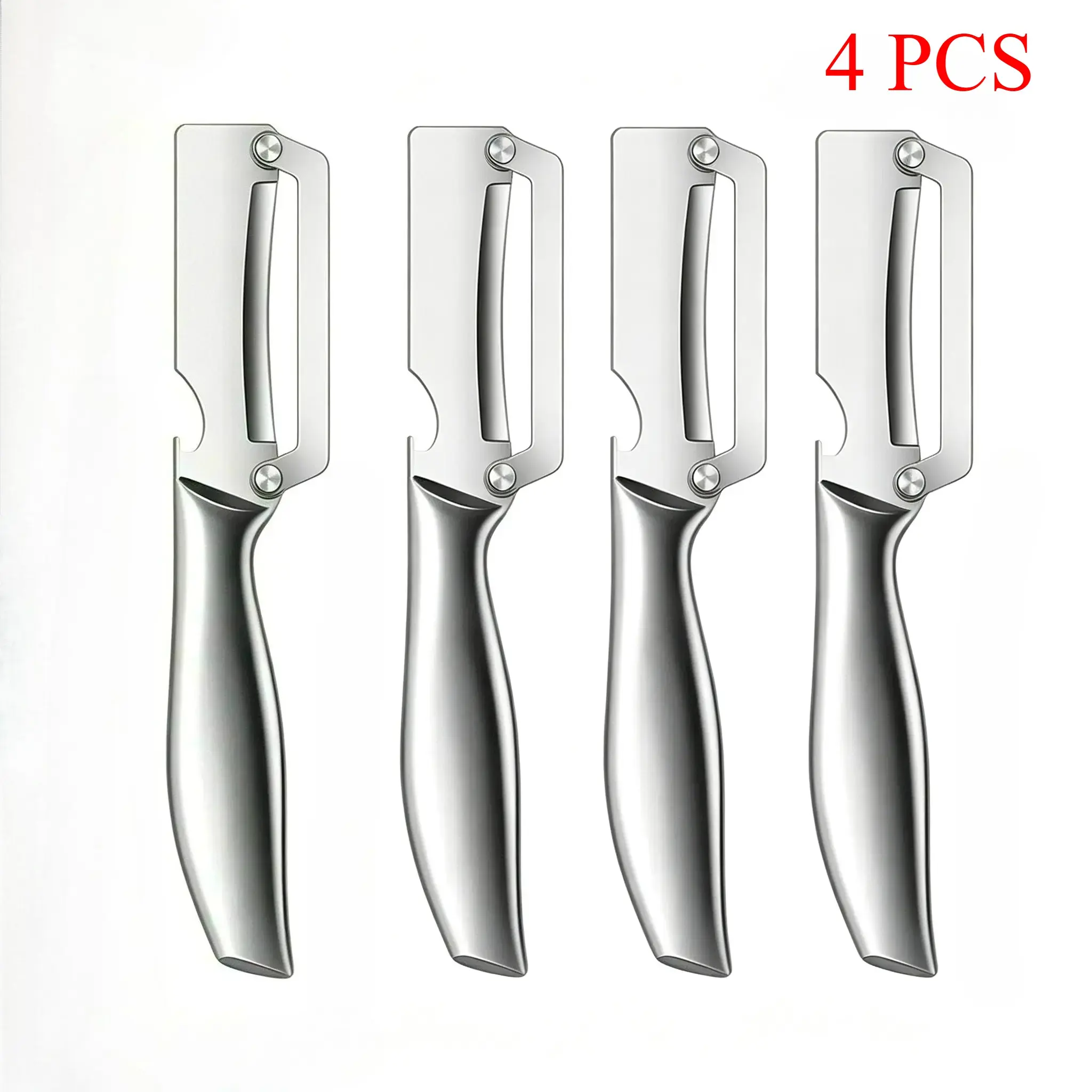 4 PCS-(Stainless steel handle)
