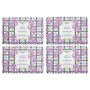 Beekman 1802 Goat Milk Lilac Dream Bar Soap 4-Pack