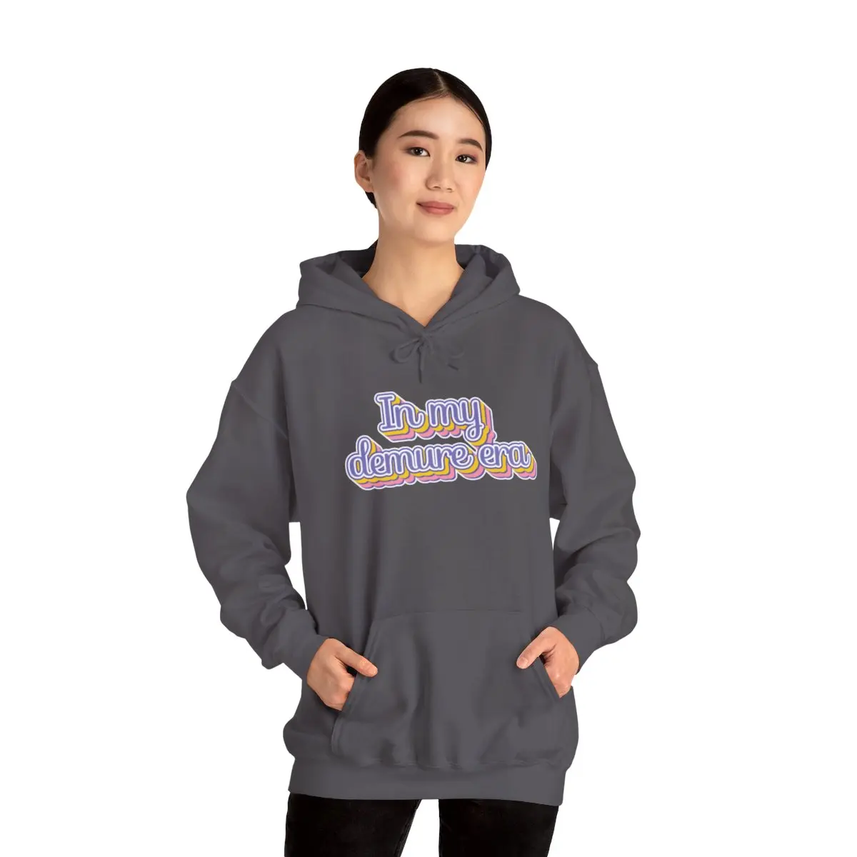 In My Demure Era Hoodie Stylish Mindful Cozy Hoodie Unisex Heavy Blend™ Hooded Sweatshirt Classic Cotton