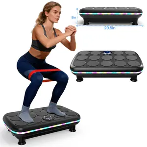 AXV Vibration Plate Exercise Machine Vibrating Full Body Workout High Frequency , Compact Design with Summervibes for Home Gym Workout Equipment