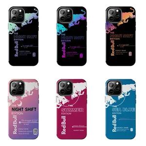 Red Bull Red Bull Energy Phone Case | Night Shift Edition Compatible with iPhone 17 16 15Pro, 14, 13, 12, 11, 8, XR Mini, Pro Max, Plus & SAMSUNG GALAXY 21 S22 S23 S24 25 ULTRA PLUS Accessories Protection unisex