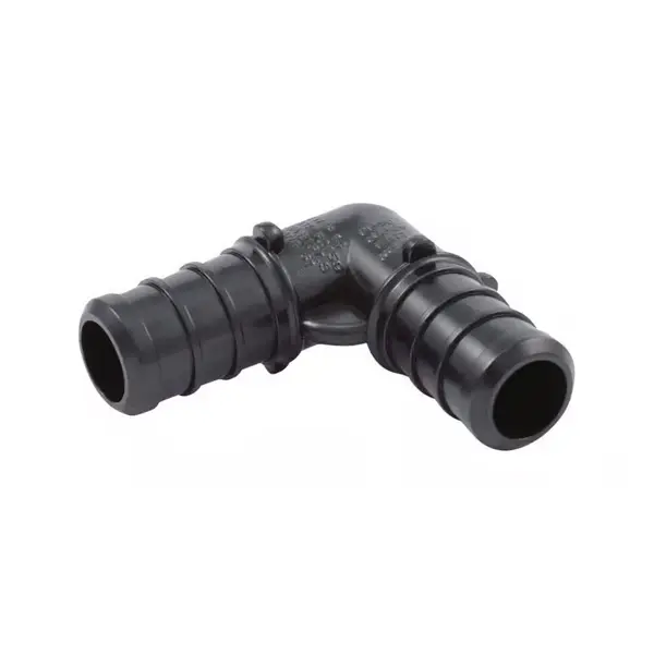 SharkBite 1/2 in. Barb x 1/2 in. D Barb Plastic 90 Degree Elbow – Durable Plumbing Fitting for PEX Systems