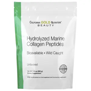 California Gold Nutrition Hydrolyzed Marine Collagen Peptides, Unflavored,  7.05 oz (200 g)