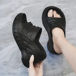 slipper light TEER platform wedge s, solid color open-toe s, women's fashion EVA platform s, garden clogs