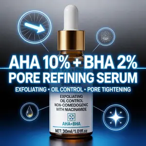 Aha+bha+niacinamide Trio Essence, Oil Control, Pore Minimization, Exfoliating, Suitable for Combination Skin, Blackheads, Sensitive Skin, Gentle Exfoliating Serum