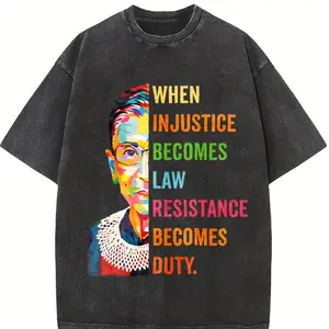 When Injustice Becomes Law Resistance Becomes Duty Tshirt, Ruth Bader Ginsburg Tee, Reproductive Right, Feminist Shirt