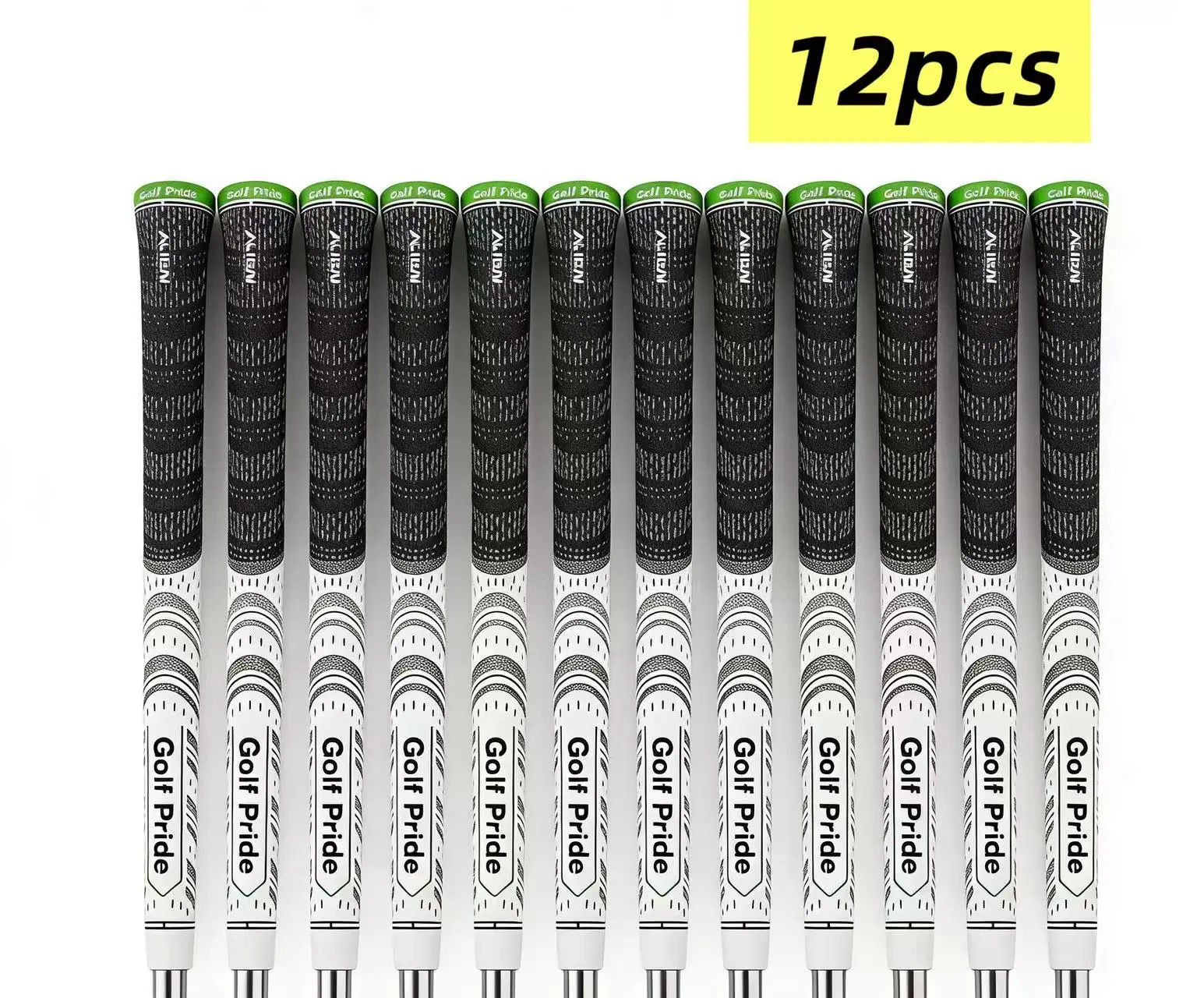 12-Piece Golf Grip Set for Clubs, Cotton-Rubber Anti-Slip Regripping Kit for a Comfortable and Durable Hold, Includes 2 Sizes, Golf Clubs Golf Equipment Golf Accessory