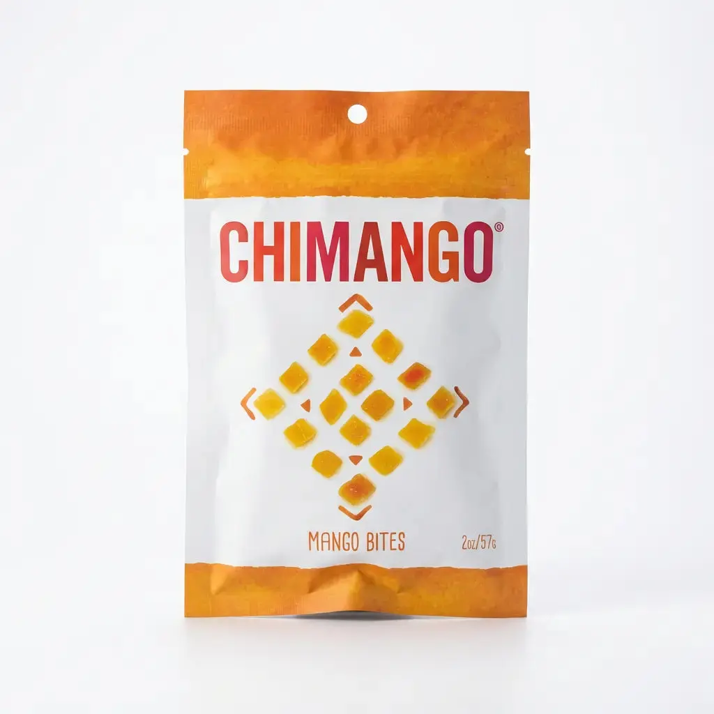 Chimango Dried Mango Fruit Snack - Sugar-Free, Natural, Vitamin-Infused Bites, 2oz