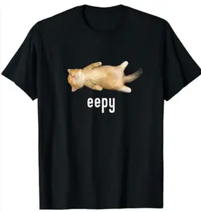 Cotton Eepy Cat, Silly Sleepy Cat Meme T-Shirt