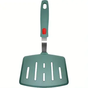 1pc Heat-Resistant Silicone Spatula Turner - Non-Stick Cooking Spatula with Wide Slotted Design, Flexible & Thin for Pancakes, Omelettes, Fish