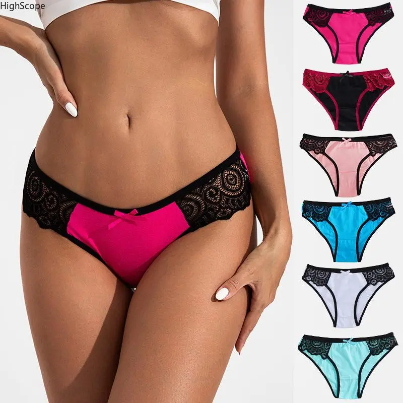 Women's 6PC Lacy Underwear - Comfortable, Breathable, High Waist, Tummy Control, Butt Lifting Underwear for Women