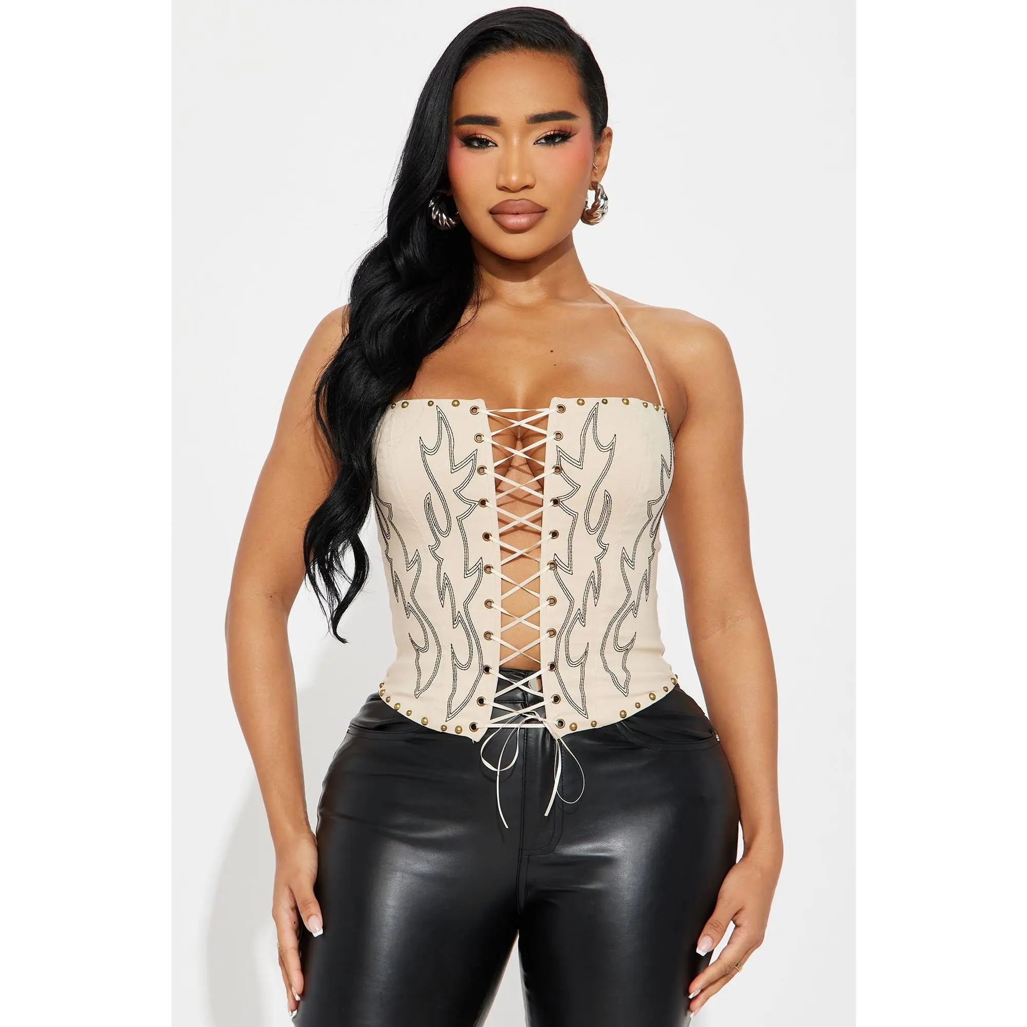 Desert Rider Corset Top - Taupe