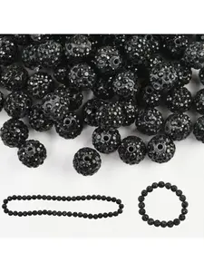 20 pieces of royal blue rhinestone clay bead disco baseball bead DIY bag charm beading material colorful accessory fittings