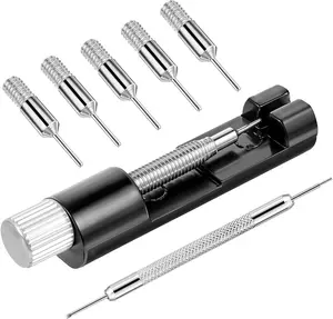 Watch Link Removal Kit, Adjust and Remove Bracelets Tools with 5 count Replacement Pins, Pin Remover for Sizing Strap Watches Sizings Adjustment Tool Kit for Watches Repair and Sizings