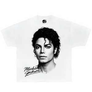 Michael Jackson Signature Goat Boxy T-shirt Streetwear Y2K Vintage Music