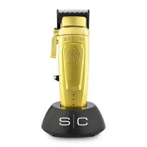 Saber II Professional Hair Clipper with EON Digital Brushless Motor Cordless Removable Blade 2.5 Hours Run-Time USB-C Rechargeable Adjustable Taper Kits