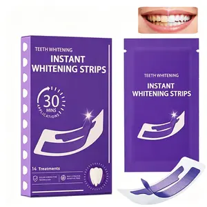 Purple Teeth Whitening Strips – 28pcs/set, Teeth Brightening Strips Gental Repair Kit, Mint Tooth Strips, Teeth Stain Cleaner Gel Strips, Teeth Brightening Booster, Combining Whitening and Colour Correction, Oral Care Product for Women & Men