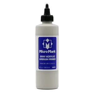 Micro-Mark Gray Acrylic Airbrush Primer 8 oz Made in U.S.A