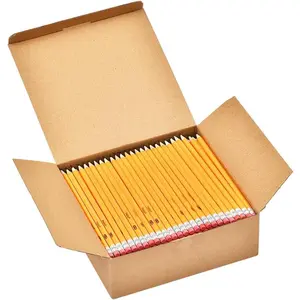 Wood-Cased #2 HB Pencils Yellow Pre-sharpened Bulk Pack 240 pencils