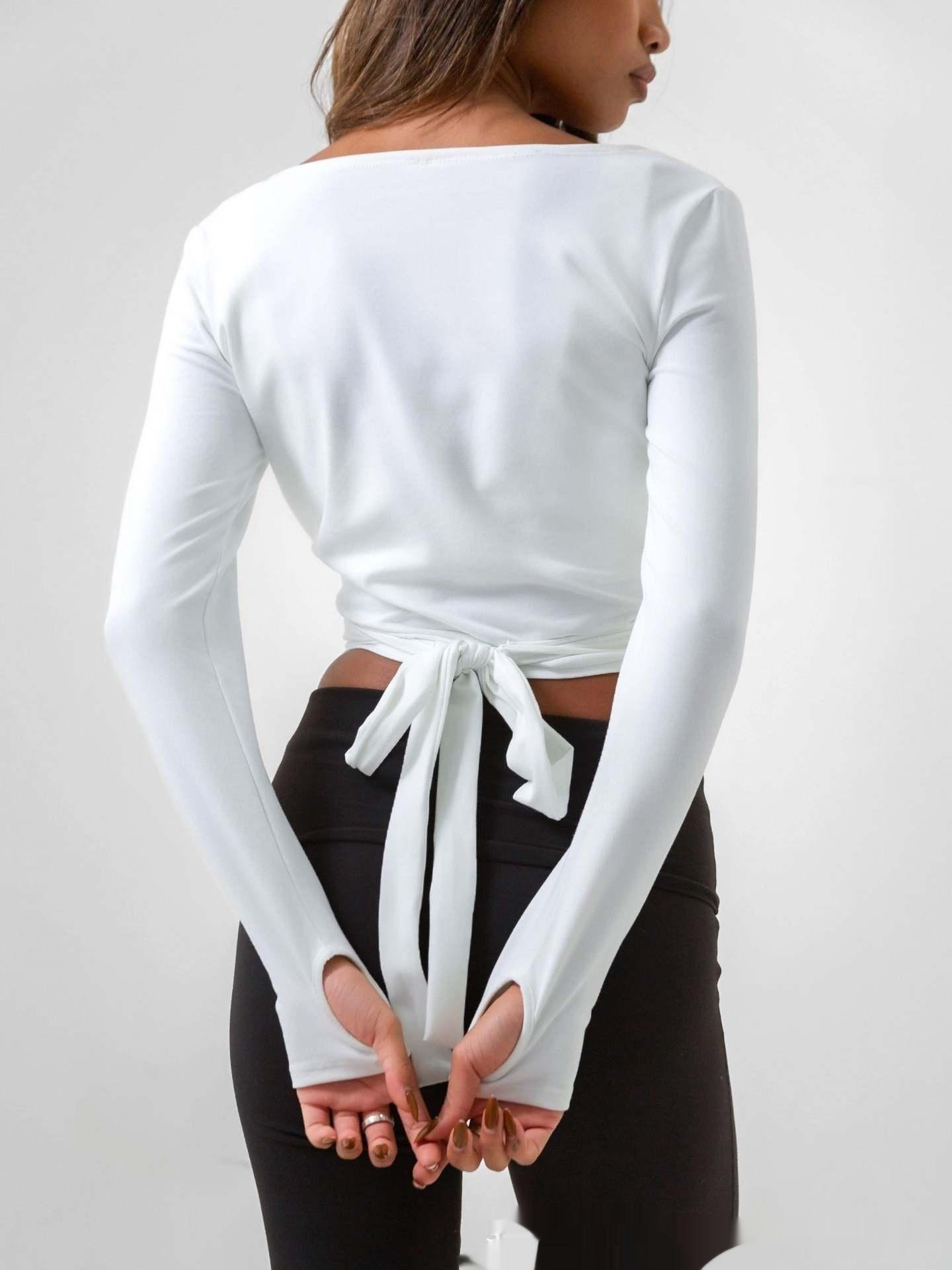 Spring Sports Workout Long Sleeve Yoga Clothes