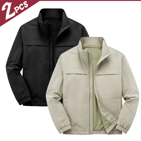 American tooling style is full!2 stand-up collar jackets, loose version + crisp fabric, all-round for commuting, going out on the street, and outdoors, with bursting texture!