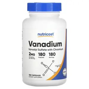 Nutricost Vanadium , 2 mg , 180 Capsules