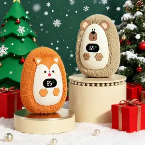 New Cute Animal Plush Electronic Hand Warmer, Fast Heating 3-Speed Heater, Portable Warm Hands Device for Autumn Winter Outdoor Use