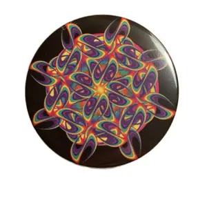 Power Flowers Fridge Magnets with Vibrant Rainbow Design for Decorative and Functional Use