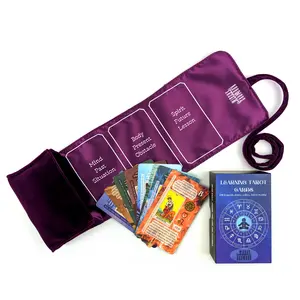 Witchy Cauldron Beginner Tarot Cards with Comprehensive Guide Affirmations Yes or No Guide and Purple Wrap for Protection Ideal for Learning and Practice