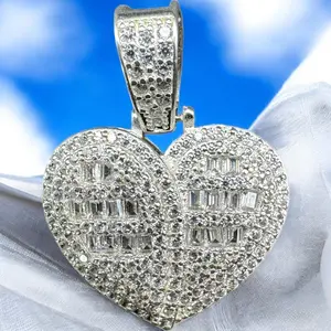 UNEVEN HEART PENDANT IN MEXICAN SILVER .925