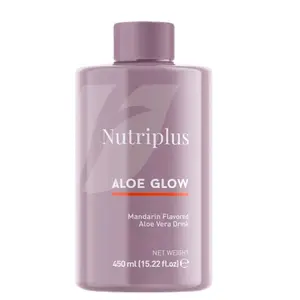 Nutriplus Aloe Glow Mandarin Flavored Aloe Vera Drink 450ml Nutriplus Aloe Vera Drink