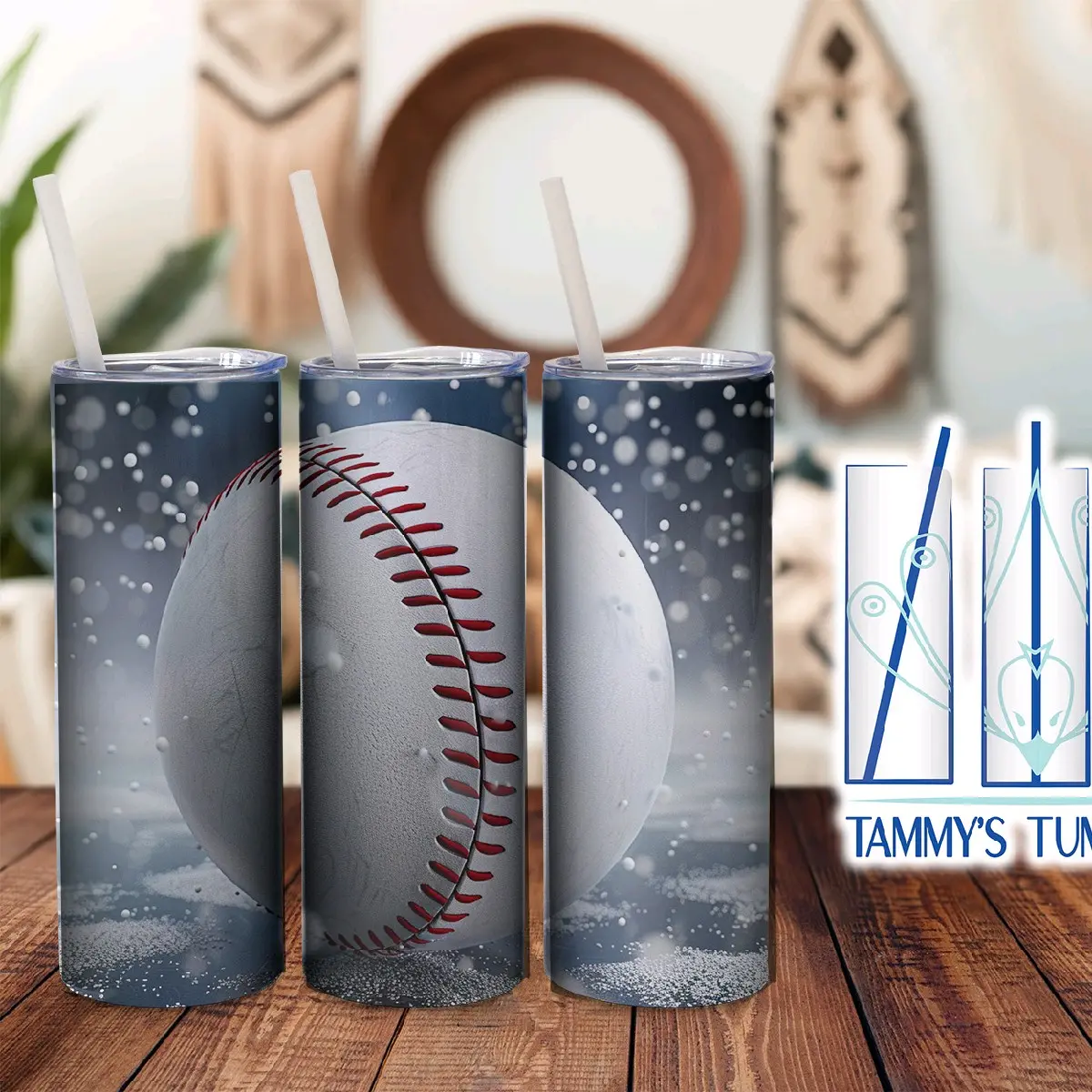 Baseball High Def Tumbler Stainless Steel 20oz