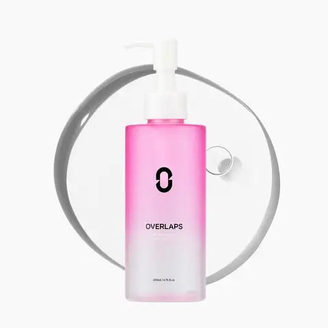 OVERLAPS Pink Desert Ectoin Pore Sweep Cleansing Oil | Gentle Oil Cleanser for Face, Makeup Blackhead Remover, Deep Cleansing, Korean Skin Care for Sensitive Skin, 6.76 fl.oz. Makeup Remover